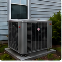 Outdoor HVAC installation